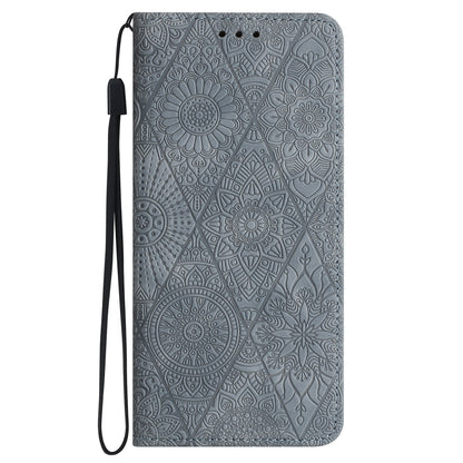 iPhone 14 Plus Ethnic Embossed Adsorption Leather Phone Case