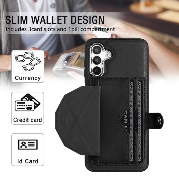 Samsung Galaxy A34 5G Leather Case - Shockproof with Card Holder, Durable Design