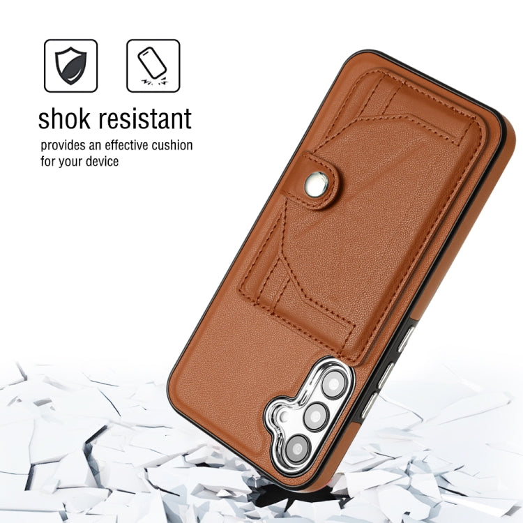 Samsung Galaxy A34 5G Leather Case - Shockproof with Card Holder, Durable Design