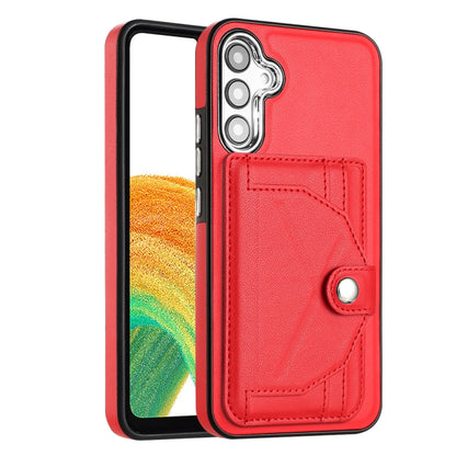 Samsung Galaxy A34 5G Leather Case - Shockproof with Card Holder, Durable Design