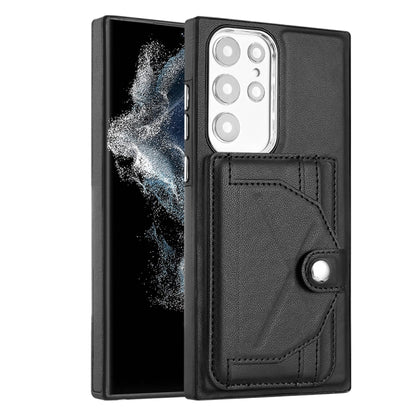 Samsung Galaxy S22 Ultra 5G Leather Case - Shockproof with Card Holder, Durable Design