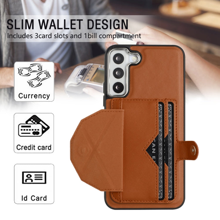 Samsung Galaxy S22+ 5G Leather Case - Shockproof with Card Holder, Durable Design