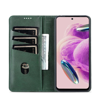 Xiaomi Redmi Note 12S Leather Wallet Case with Card Holder & Magnetic Closure