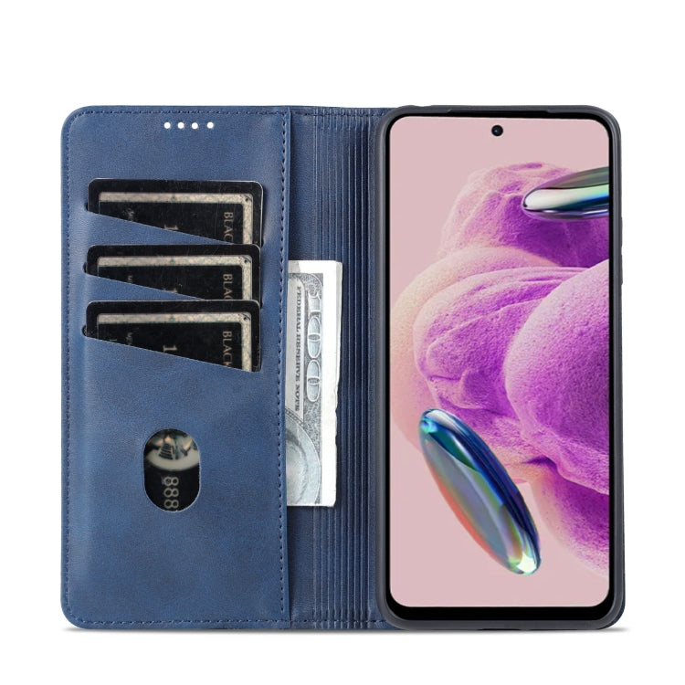 Xiaomi Redmi Note 12S Leather Wallet Case with Card Holder & Magnetic Closure