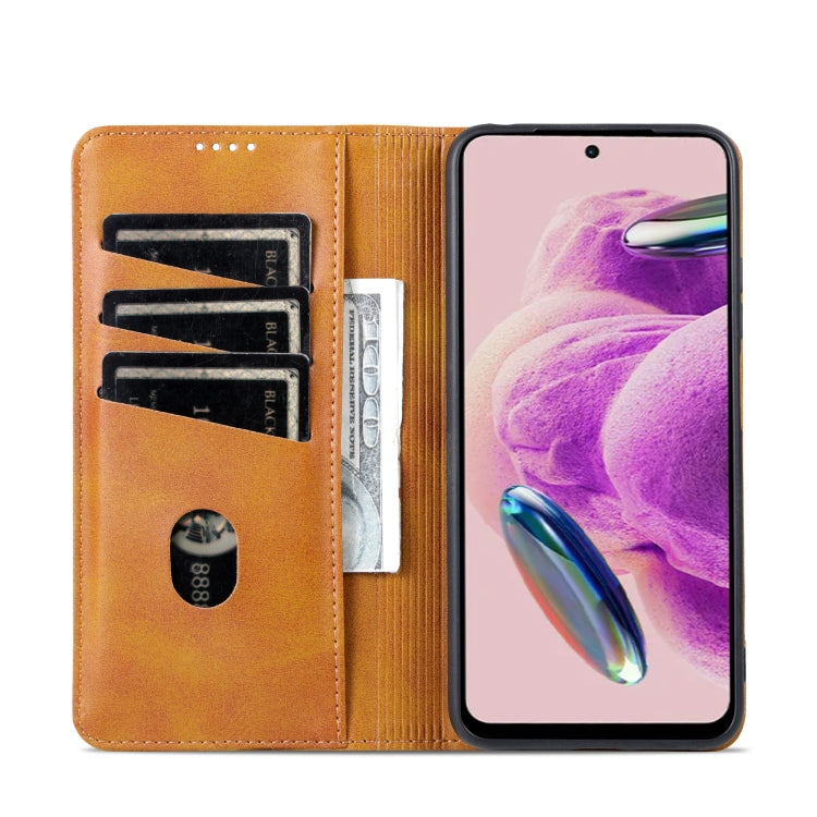 Xiaomi Redmi Note 12S Leather Wallet Case with Card Holder & Magnetic Closure