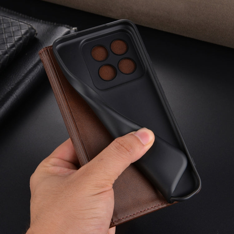 Xiaomi 14 Pro Leather Wallet Case with Card Holder & Magnetic Closure