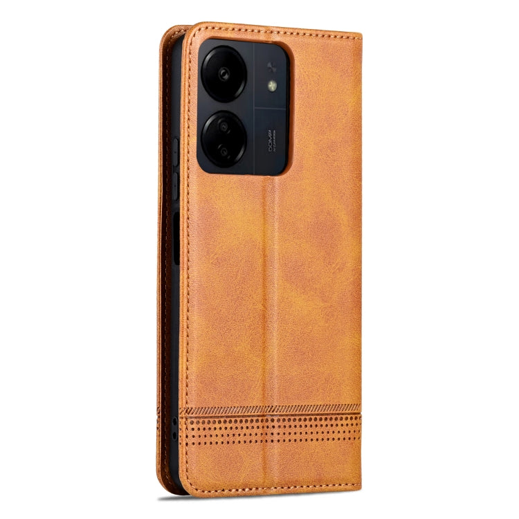 Xiaomi Redmi 13C/Poco C65 Leather Wallet Case with Card Holder & Magnetic Closure