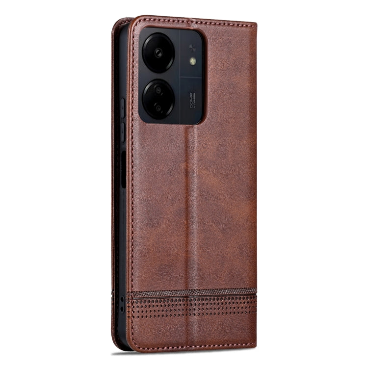 Xiaomi Redmi 13C/Poco C65 Leather Wallet Case with Card Holder & Magnetic Closure