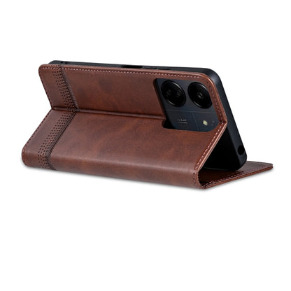 Xiaomi Redmi 13C/Poco C65 Leather Wallet Case with Card Holder & Magnetic Closure