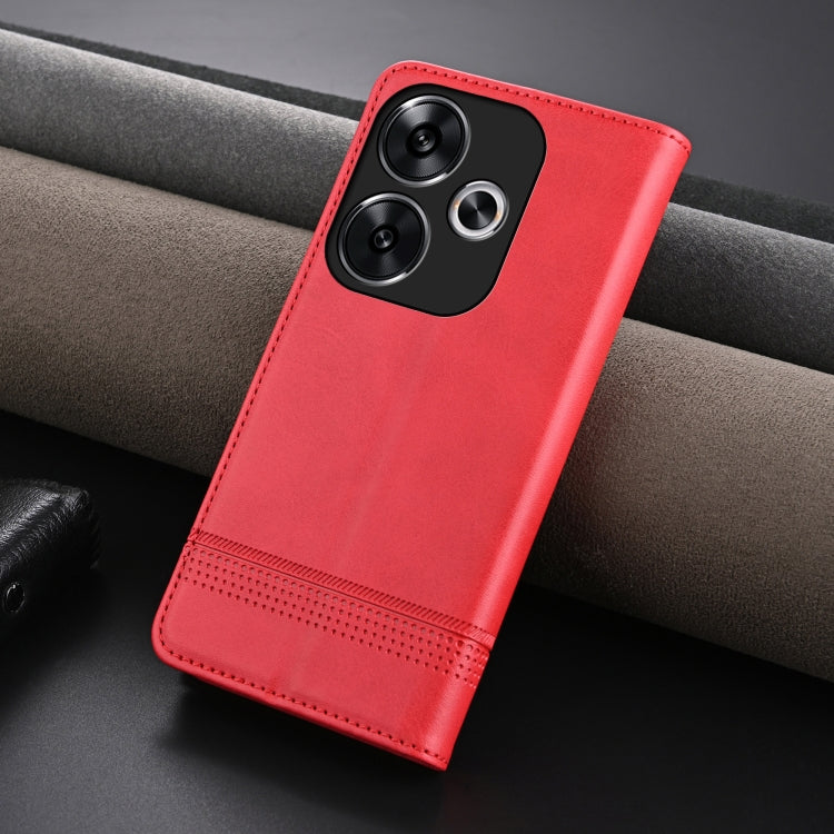 Xiaomi Redmi Turbo 3 Leather Wallet Case with Card Holder & Magnetic Closure