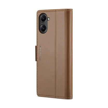 Realme 10 Pro 5G Leather Case - RFID Anti-theft, Litchi Texture, Wallet & Stand Feature