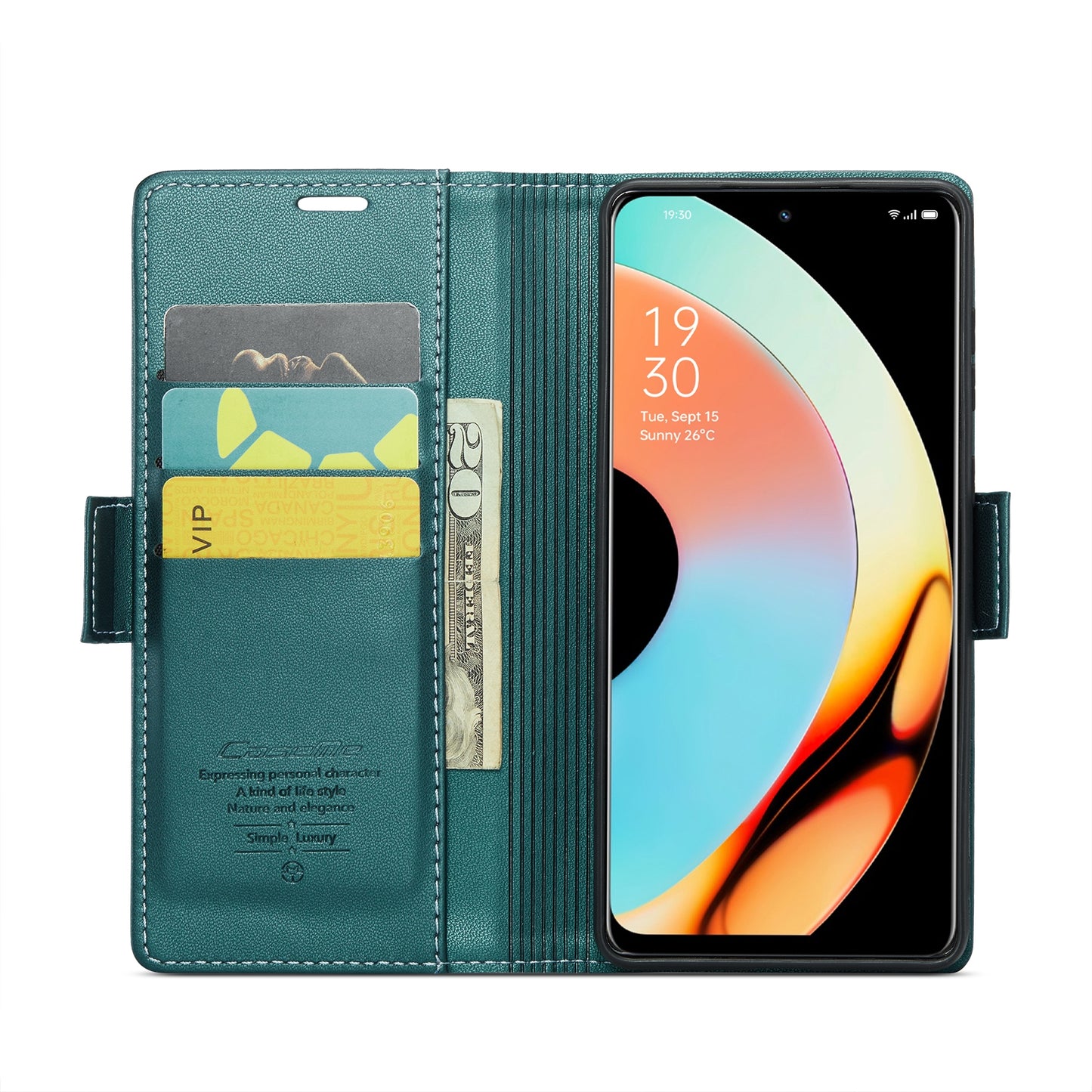 Realme 10 Pro 5G Leather Case - RFID Anti-theft, Litchi Texture, Wallet & Stand Feature