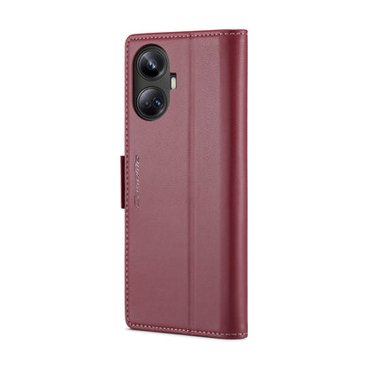 Realme 10 Pro+ Leather Case - RFID Anti-theft, Litchi Texture, Wallet & Stand Feature