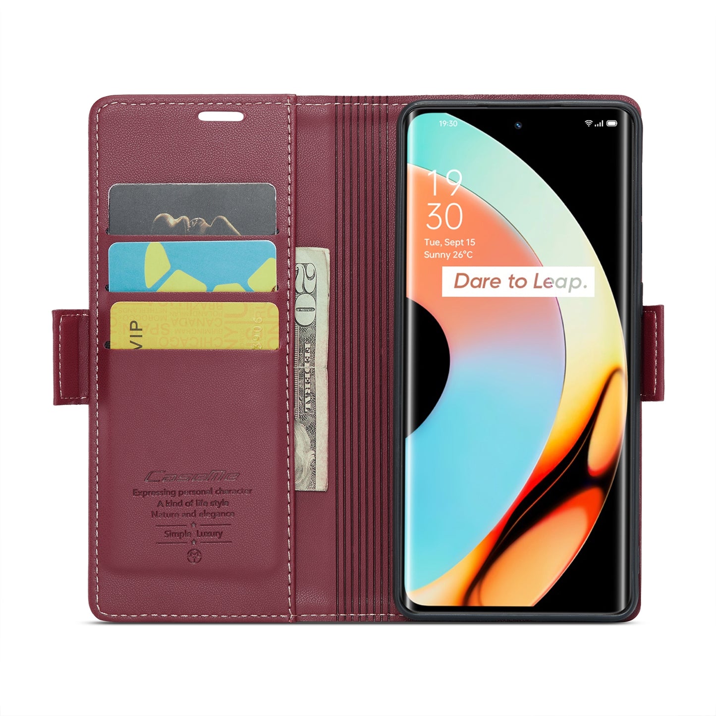 Realme 10 Pro+ Leather Case - RFID Anti-theft, Litchi Texture, Wallet & Stand Feature