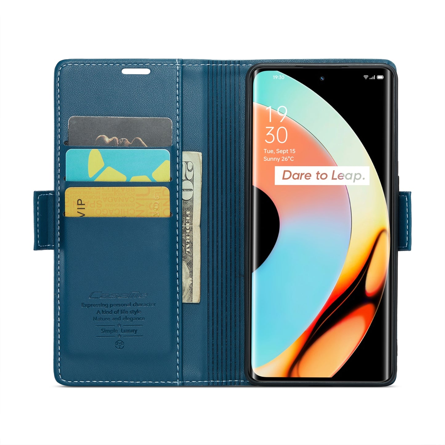 Realme 10 Pro+ Leather Case - RFID Anti-theft, Litchi Texture, Wallet & Stand Feature