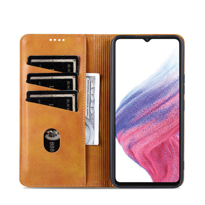 Samsung Galaxy A05 Leather Wallet Case with Card Holder & Magnetic Closure