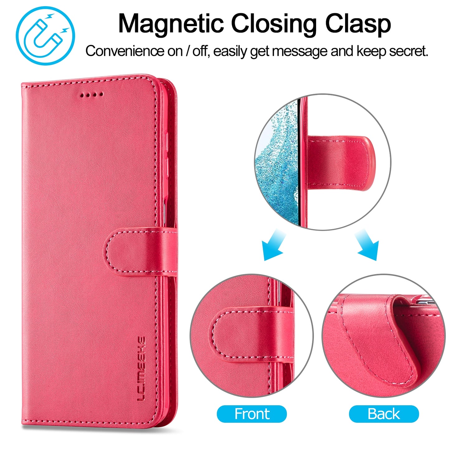 Samsung Galaxy S23 FE 5G Calf Texture Leather Case – Elegant & Durable Protection