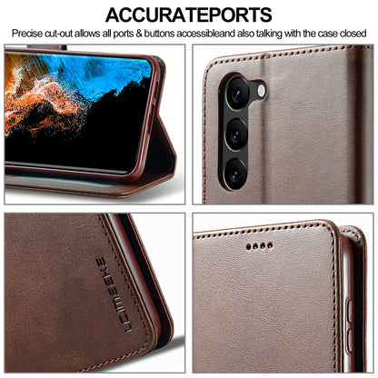 Samsung Galaxy S24 5G Calf Texture Leather Case – Elegant & Durable Protection