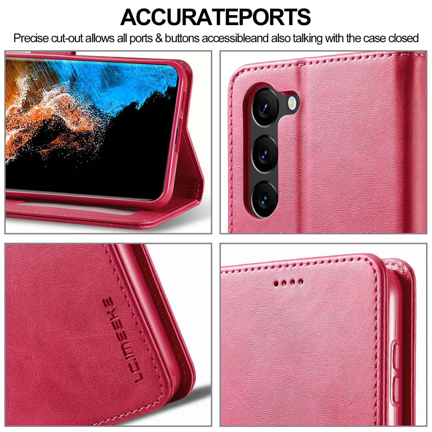 Samsung Galaxy S24+ 5G Calf Texture Leather Case – Elegant & Durable Protection