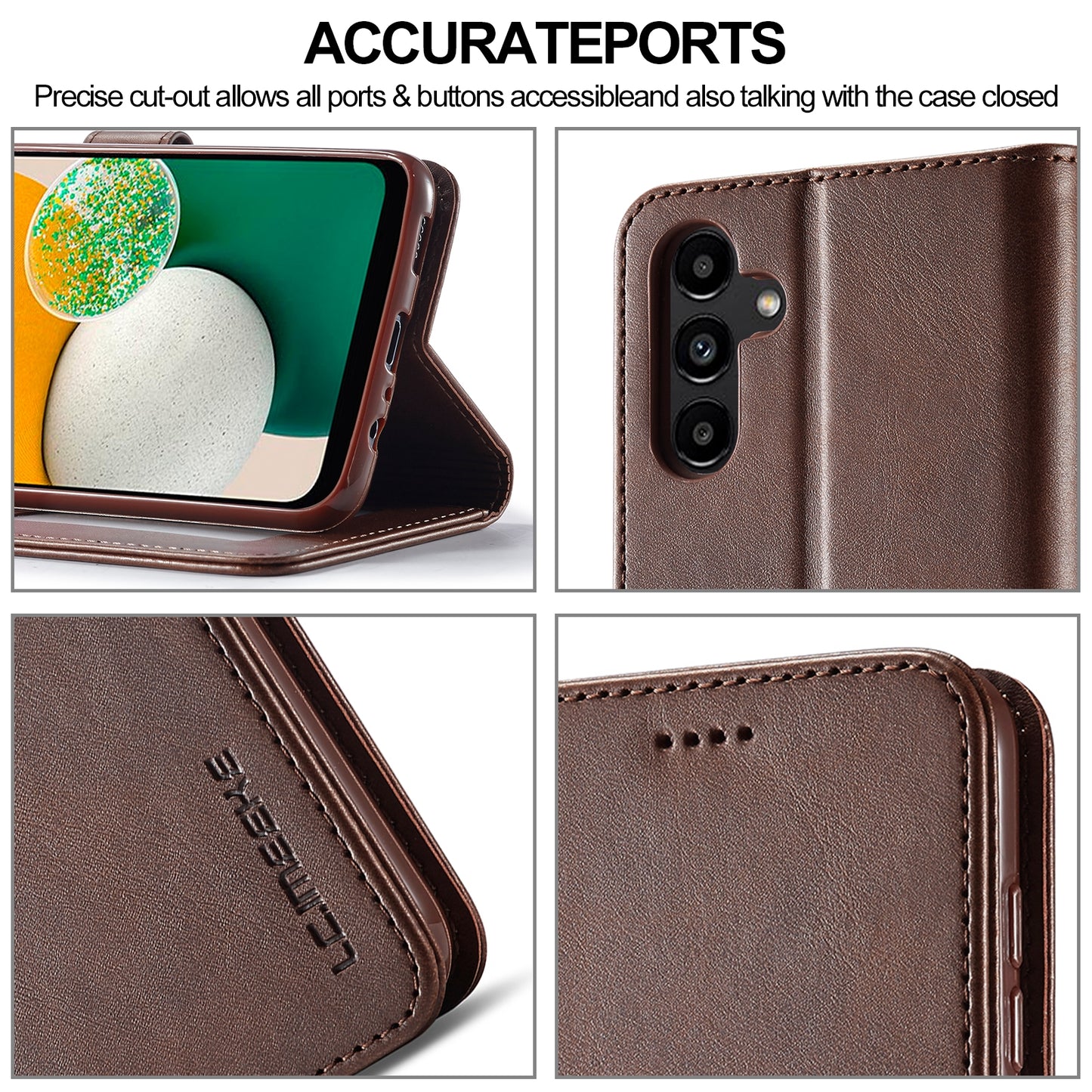 Samsung Galaxy A25 Calf Texture Leather Case – Elegant & Durable Protection