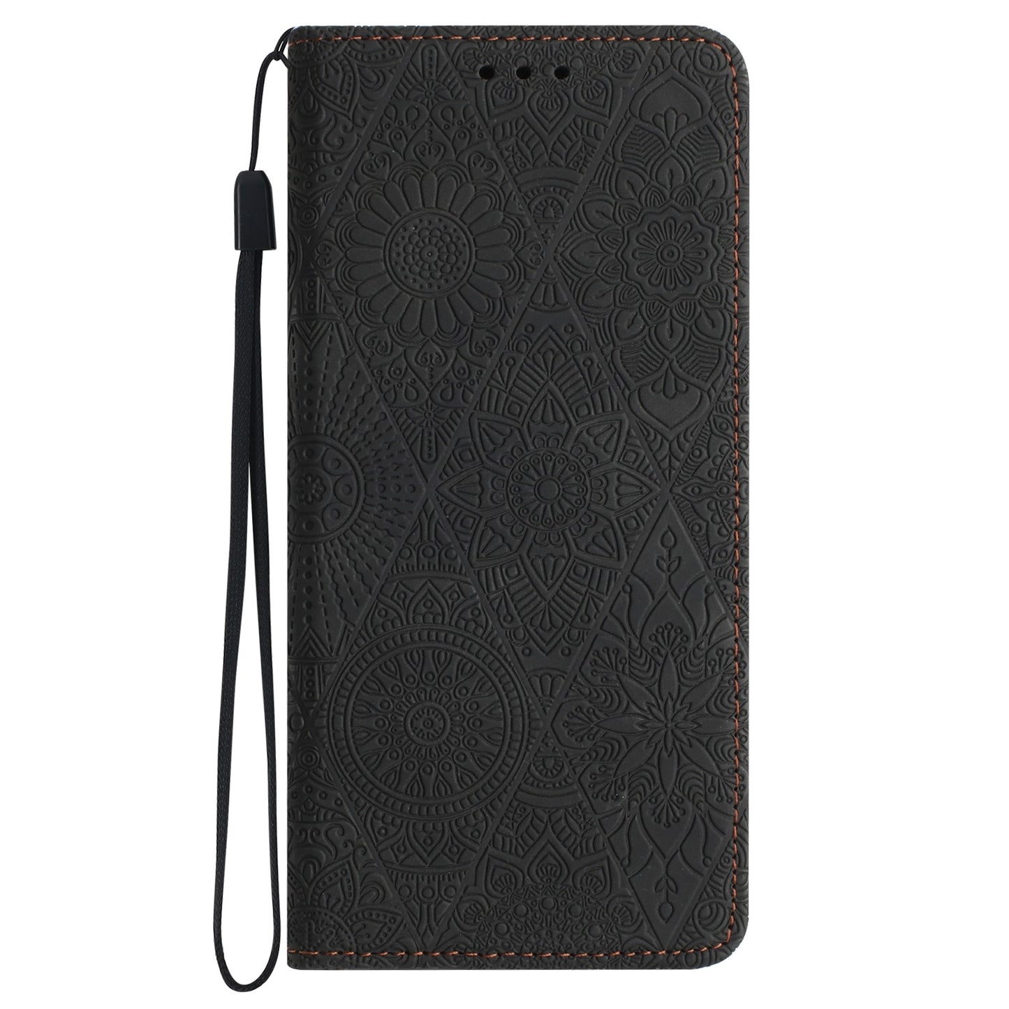 Samsung Galaxy A05s Embossed Leather Case with Card Holder & Stand