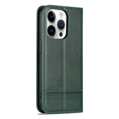 iPhone 15 Pro Leather Wallet Case with Card Holder & Magnetic Closure