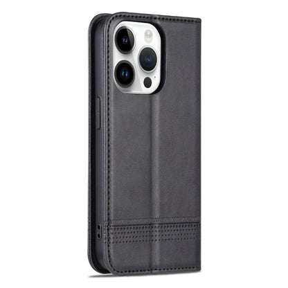 iPhone 15 Pro Leather Wallet Case with Card Holder & Magnetic Closure