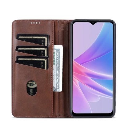 OPPO A78 4G Leather Wallet Case with Card Holder & Magnetic Closure