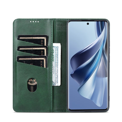 OPPO Reno10 Global Leather Wallet Case with Card Holder & Magnetic Closure