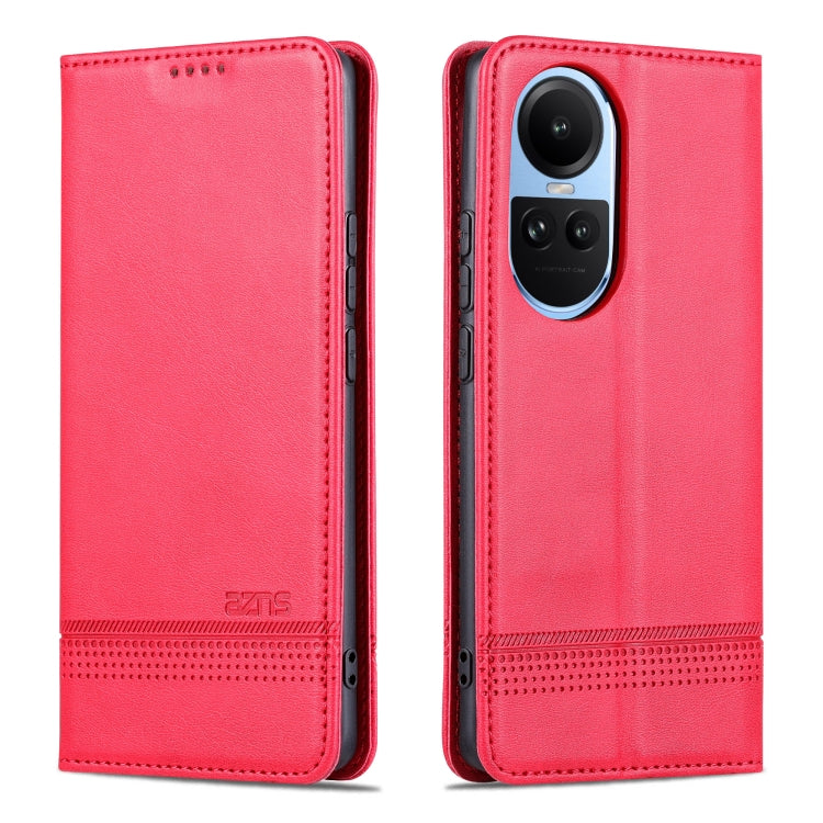 OPPO Reno10 Global Leather Wallet Case with Card Holder & Magnetic Closure