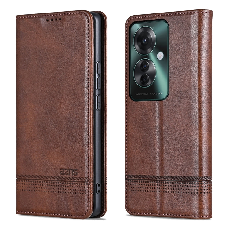 OPPO Reno11 F Leather Wallet Case with Card Holder & Magnetic Closure