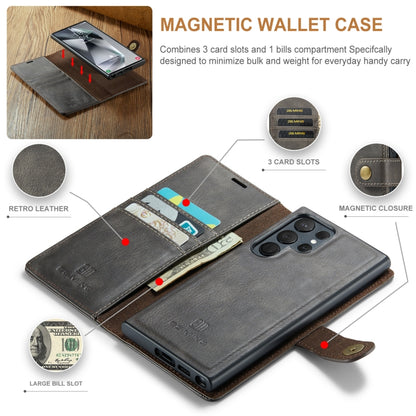 Samsung Galaxy S24 Ultra 5G Leather Wallet Case - Detachable & Magnetic - Card Slots