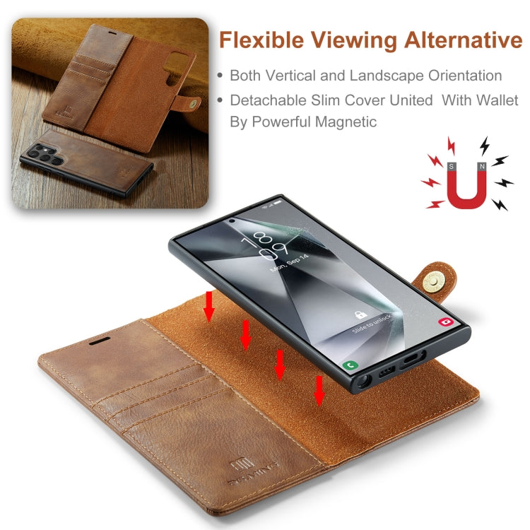 Samsung Galaxy S24 Ultra 5G Leather Wallet Case - Detachable & Magnetic - Card Slots