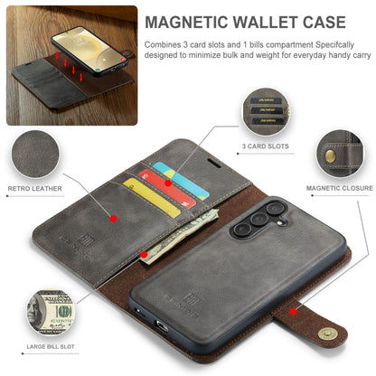 Samsung Galaxy S24+ 5G Leather Wallet Case - Detachable & Magnetic - Card Slots