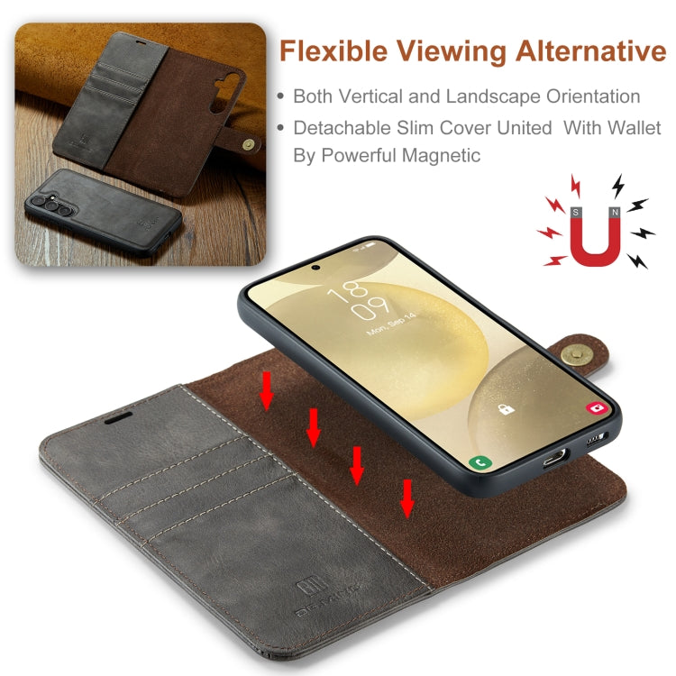 Samsung Galaxy S24+ 5G Leather Wallet Case - Detachable & Magnetic - Card Slots