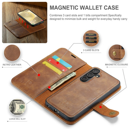 Samsung Galaxy S24 5G Leather Wallet Case - Detachable & Magnetic - Card Slots