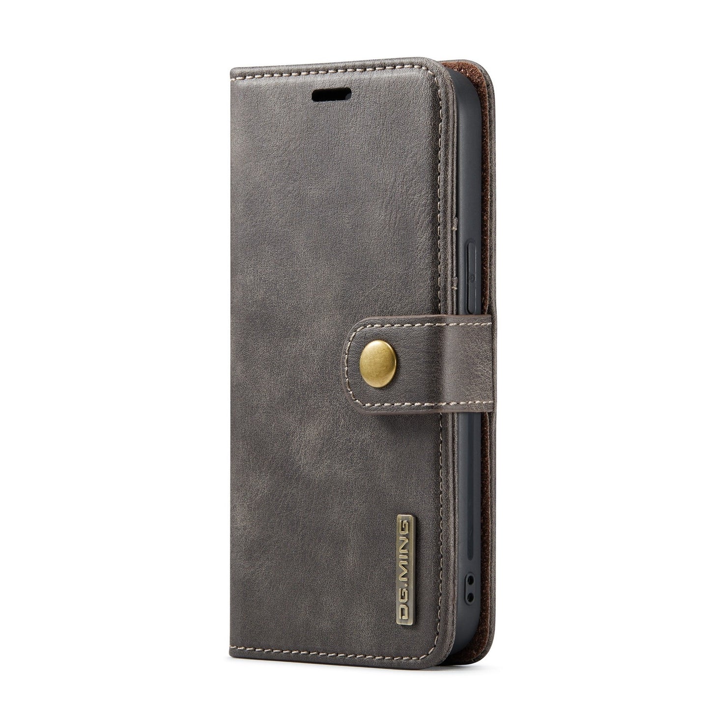 iPhone 15 Leather Wallet Case - Detachable & Magnetic - Card Slots