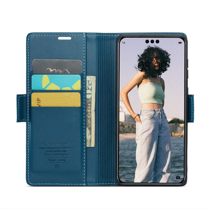 Huawei Mate 60 Pro/Pro+ RFID Leather Case - Litchi Texture with Butterfly Buckle, Wallet & Stand