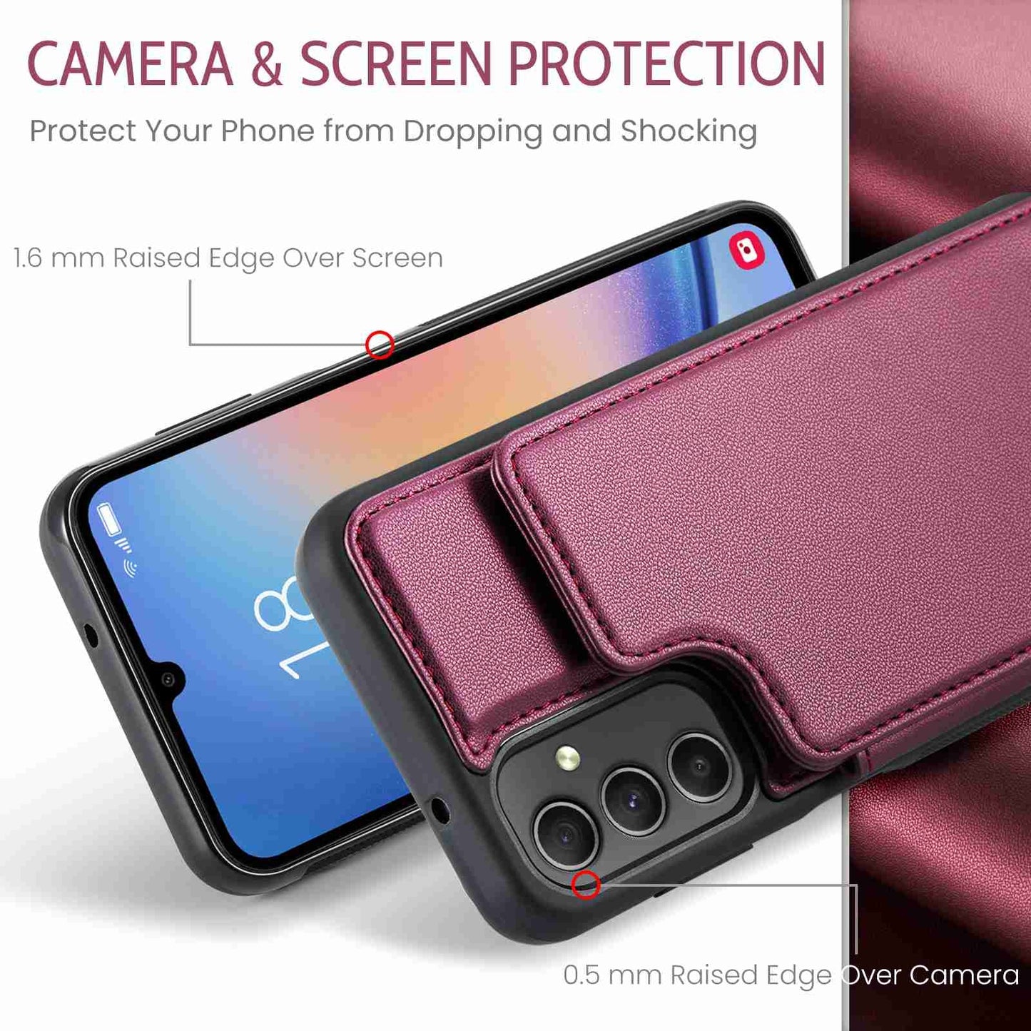 Samsung Galaxy A54 5G CaseMe C22 Card Slots Holder RFID Anti-theft Phone Case