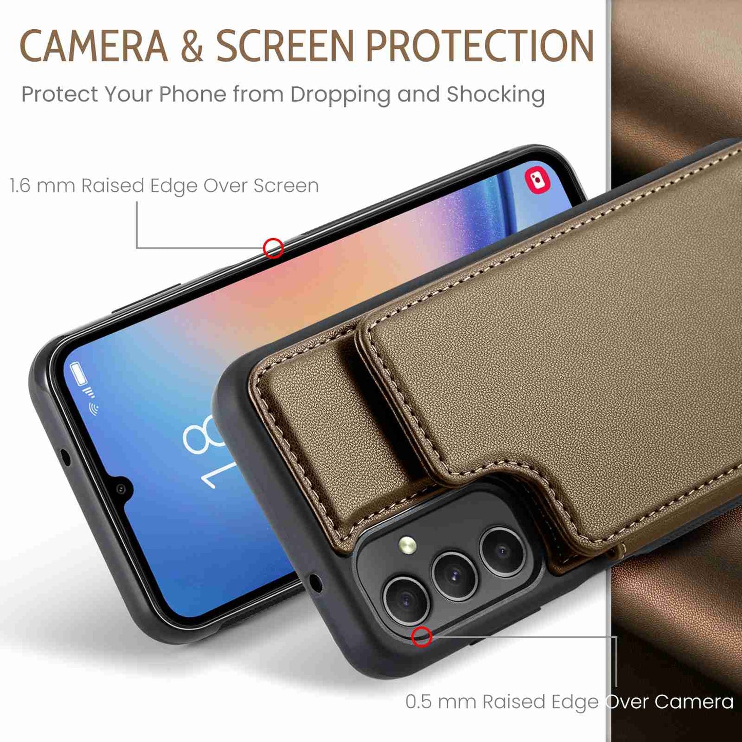 Samsung Galaxy A54 5G CaseMe C22 Card Slots Holder RFID Anti-theft Phone Case