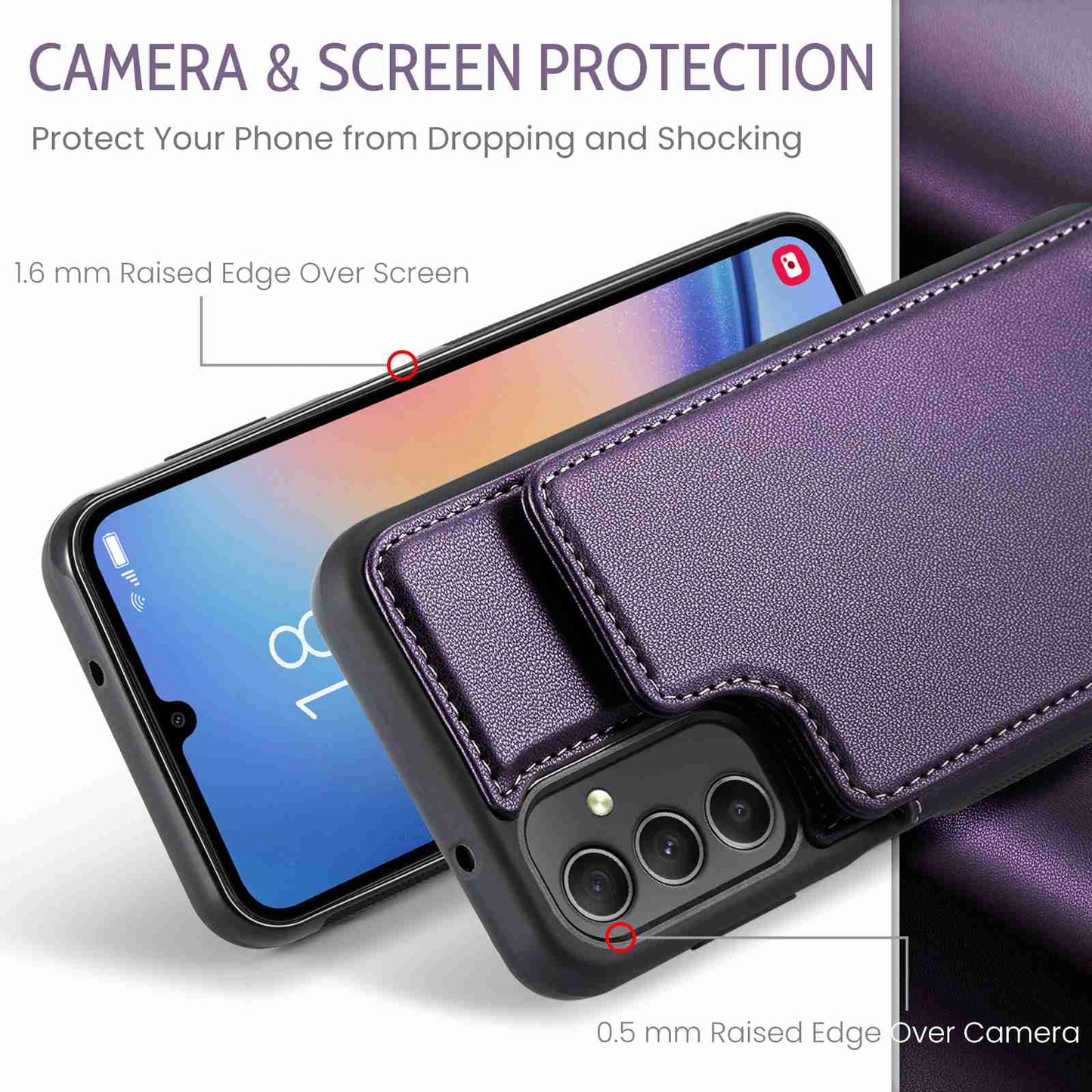 Samsung Galaxy A54 5G CaseMe C22 Card Slots Holder RFID Anti-theft Phone Case