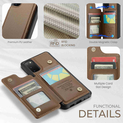 Samsung Galaxy S20 FE CaseMe C22 Card Slots Holder RFID Anti-theft Phone Case