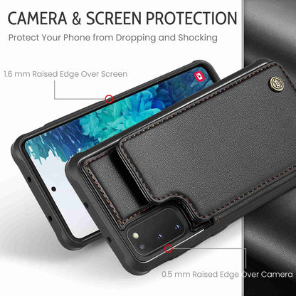 Samsung Galaxy S20 FE CaseMe C22 Card Slots Holder RFID Anti-theft Phone Case