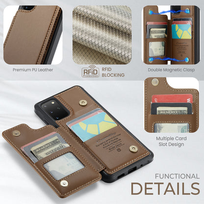 Samsung Galaxy S20+ CaseMe C22 Card Slots Holder RFID Anti-theft Phone Case