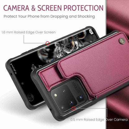 Samsung Galaxy S20 Ultra CaseMe C22 Card Slots Holder RFID Anti-theft Phone Case