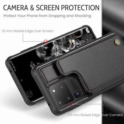 Samsung Galaxy S20 Ultra CaseMe C22 Card Slots Holder RFID Anti-theft Phone Case