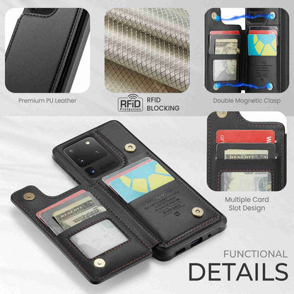 Samsung Galaxy S20 Ultra CaseMe C22 Card Slots Holder RFID Anti-theft Phone Case