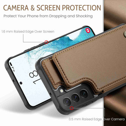 Samsung Galaxy S22 5G CaseMe C22 Card Slots Holder RFID Anti-theft Phone Case