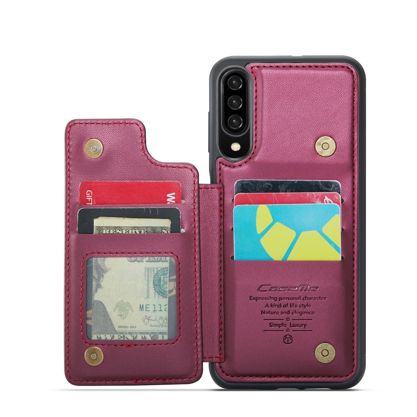 Samsung Galaxy A30s/A50s/A50 CaseMe C22 Card Slots Holder RFID Anti-theft Phone Case