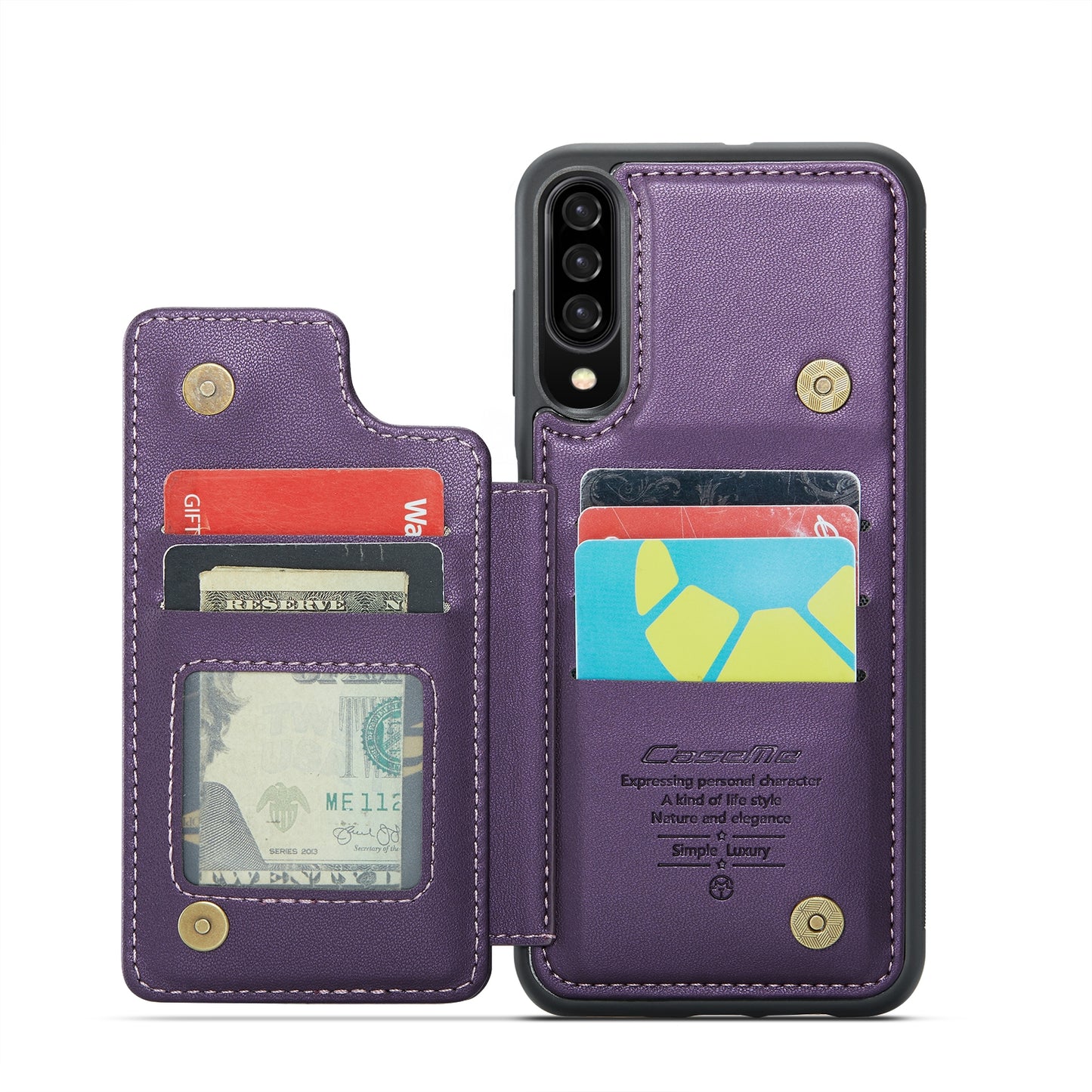 Samsung Galaxy A30s/A50s/A50 CaseMe C22 Card Slots Holder RFID Anti-theft Phone Case